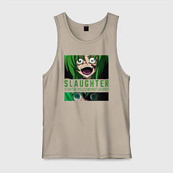 Майка мужская хлопок Slaughter, цвет: миндальный