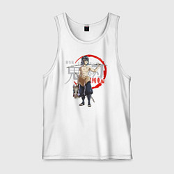 Майка мужская хлопок Иноске Хашибира Kimetsu no Yaiba, цвет: белый