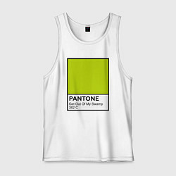 Майка мужская хлопок Shrek: Pantone Color, цвет: белый