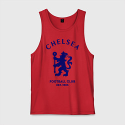 Майка мужская хлопок Chelsea Est. 1905, цвет: красный