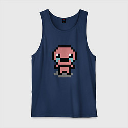 Майка мужская хлопок Pixel isaac, цвет: тёмно-синий
