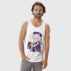 Майка мужская хлопок Ци Ци Кокосовое молоко, цвет: белый — фото 2