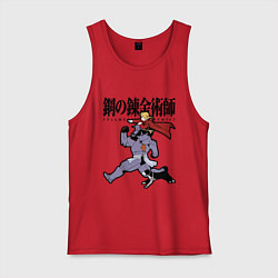 Мужская майка Стальные алхимики Элрик собака