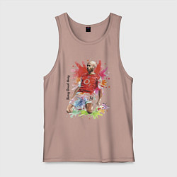 Майка мужская хлопок Thierry Daniel Henry, цвет: пыльно-розовый