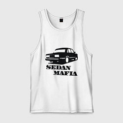 Майка мужская хлопок SEDAN MAFIA, цвет: белый