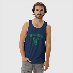 Майка мужская хлопок Bucks - Champions, цвет: тёмно-синий — фото 2