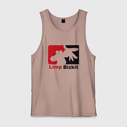 Майка мужская хлопок Limp Bizkit, цвет: пыльно-розовый