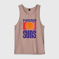 Майка мужская хлопок Phoenix Suns, цвет: пыльно-розовый