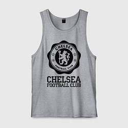 Майка мужская хлопок Chelsea FC: Emblem, цвет: меланж