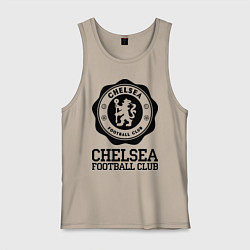 Майка мужская хлопок Chelsea FC: Emblem, цвет: миндальный