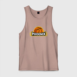 Майка мужская хлопок Phoenix Basketball, цвет: пыльно-розовый