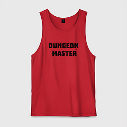 Майка мужская хлопок Dungeon Master, цвет: красный