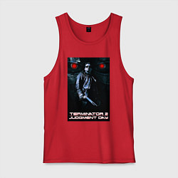 Майка мужская хлопок Terminator JD, цвет: красный