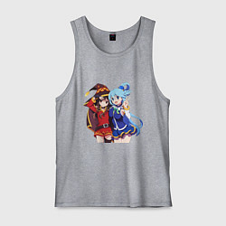 Майка мужская хлопок Aqua Meg, цвет: меланж