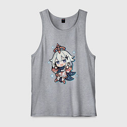 Майка мужская хлопок Paimon тян, цвет: меланж