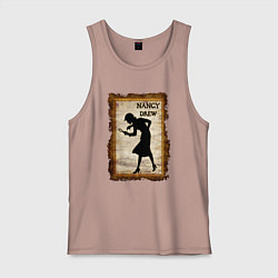 Майка мужская хлопок Нэнси Дрю Nancy Drew, цвет: пыльно-розовый