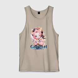 Майка мужская хлопок Диона Diona Genshin Impact, цвет: миндальный