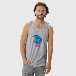 Майка мужская хлопок Mr Beast Gaming, цвет: меланж — фото 2