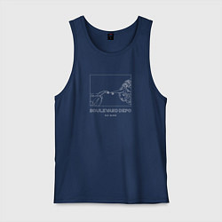 Майка мужская хлопок BOULEVARD DEPO OLD BLOOD, цвет: тёмно-синий