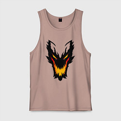 Майка мужская хлопок ЛИЦО SHADOW FIEND DOTA2, цвет: пыльно-розовый