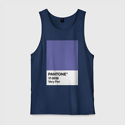 Майка мужская хлопок Цвет Pantone 2022 года - Very Peri, цвет: тёмно-синий