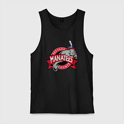 Майка мужская хлопок Brevard County Manatees - baseball team, цвет: черный