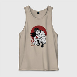 Майка мужская хлопок Ями Бог Разрушений, цвет: миндальный