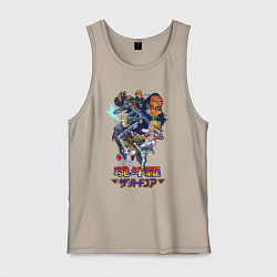 Майка мужская хлопок Hard corps, цвет: миндальный