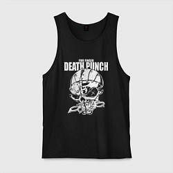 Майка мужская хлопок Five Finger Death Punch Groove metal, цвет: черный