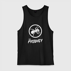 Майка мужская хлопок Prodigy логотип, цвет: черный