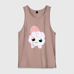 Майка мужская хлопок Toca Kitchen котик, цвет: пыльно-розовый