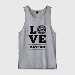 Майка мужская хлопок Bayern Love Классика, цвет: меланж