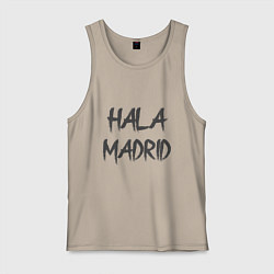 Майка мужская хлопок Hala - Madrid, цвет: миндальный