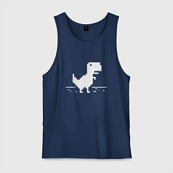 Майка мужская хлопок Chrome t-rex, цвет: тёмно-синий