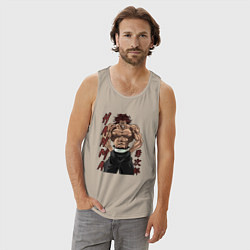 Майка мужская хлопок Ярость Юджиро, цвет: миндальный — фото 2