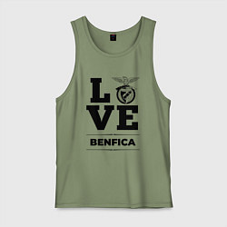 Майка мужская хлопок Benfica Love Классика, цвет: авокадо