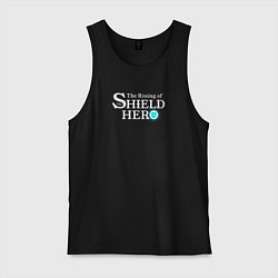 Майка мужская хлопок The Rising of the Shield Hero logo white color, цвет: черный