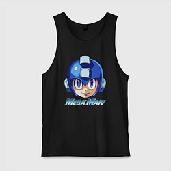 Майка мужская хлопок Mega Man - Rockman, цвет: черный