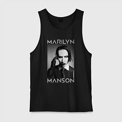 Майка мужская хлопок Marilyn Manson фото, цвет: черный