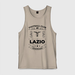 Майка мужская хлопок Lazio: Football Club Number 1 Legendary, цвет: миндальный