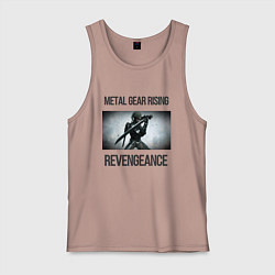 Майка мужская хлопок Metal Gear Rising: Revengeance - Raiden, цвет: пыльно-розовый