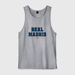 Майка мужская хлопок Real Madrid FC Classic, цвет: меланж