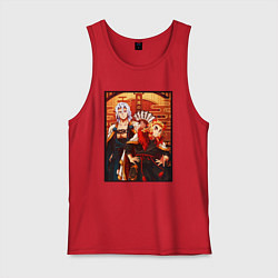 Мужская майка Тенген и Ренгоку красивые - Клинок рассекающий дем