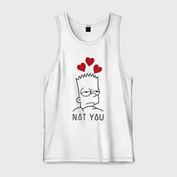 Мужская майка Bart Simpson - not you!