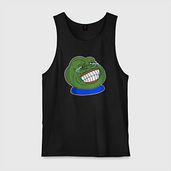 Майка мужская хлопок PepeLaugh, цвет: черный