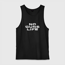 Майка мужская хлопок No Guns Life лого, цвет: черный