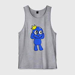 Майка мужская хлопок Rainbow Friends, цвет: меланж