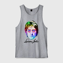 Майка мужская хлопок Леннон Джон, цвет: меланж