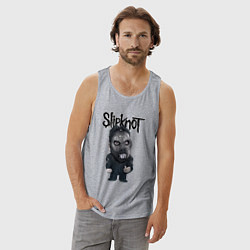 Майка мужская хлопок Седьмой Slipknot, цвет: меланж — фото 2
