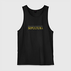 Майка мужская хлопок Sepultura - Lem tribute, цвет: черный
